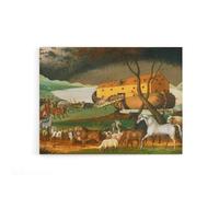 Artery8 Edward Hicks Noah's Ark Canvas Wall Art Print | Size: W12" x H16" Artery8 Multicolor W12" x H16"