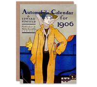 Artery8 Edward Penfield Art Card Automobile Calendar 1906