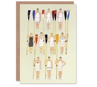 Artery8 Edward Penfield Art Card College Crews Rowing Sport