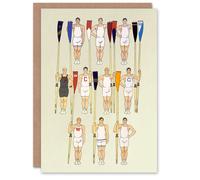 Artery8 Edward Penfield Art Card College Crews Rowing Sport
