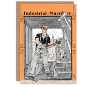 Artery8 Edward Penfield Art Card Industrial Number Worker