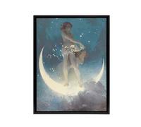 Artery8 Edwin Blashfield Spring Scattering Scars Framed Canvas Wall Art Print in Blue | Size: W24" x H32" Artery8 Blue W24" x H32"