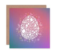 Artery8 Egg Rabbit Chick Spring Easter Card Artery8 Multicolor