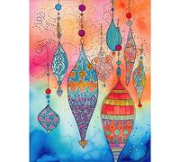 Artery8 Eid Lanterns Islam Folk Art Large Wall Art Poster Print Thick Paper 18X24 Inch