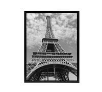 Artery8 Eiffel Tower Ants View Paris France Framed Canvas Wall Art Print in Grey | Size: W24" x H32" Artery8 Grey W24" x H32"