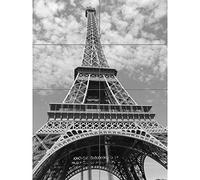 Artery8 Eiffel Tower Black White XL Giant Panel Poster (8 Sections)