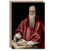 Artery8 El Greco Art Card Portrait of Saint Jerome as a Scholar Artery8 Multicolor