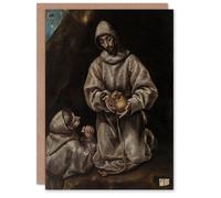 Artery8 El Greco Art Card St Francis & Brother Leo Meditating on Death Artery8 Multicolor