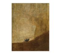 Artery8 El Perro The Drowning Dog Francisco Goya Wall Art Poster Print 12X16"