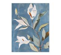 Artery8 Elegant Peace Lily Flower Blooming Soft Floral Living Room Large Wall Art Poster Print Thick Paper 18X24 Inch