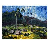 Artery8 Emily Carr 1939 Odds And Ends Landscape Art Print Canvas Premium Wall Decor Poster Mural