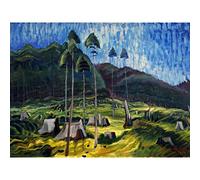 Artery8 Emily Carr 1939 Odds And Ends Landscape Large Wall Art Poster Print Thick Paper 18X24 Inch