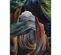 Artery8 Emily Carr Forest British Columbia Painting Premium Wall Art Canvas Print 18X24 Inch