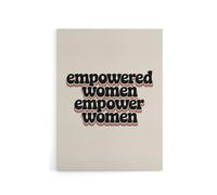 Artery8 Empowered Women Empower Bold Retro Typography Canvas Wall Art Print in Beige | Size: W24" x H32" Artery8 Beige W24" x H32"