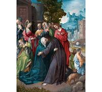 Artery8 Engebrechtsz Christ Taking Leave Of His Mother Large XL Wall Art Canvas Print