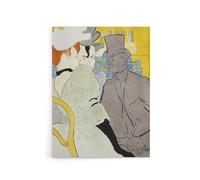 Artery8 Englishman at the Moulin Rouge Canvas Wall Art Print Vintage : Artwork by Lautrec 18x24 Classic Parisian nightlife scene capturing wit, ideal for bars or vintage-inspired living rooms