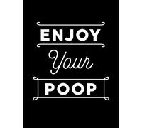 Artery8 Enjoy Your Poop Funny Toilet Bathroom Sign Bathroom Wall Art Bathroom Decor Extra Large XL Wall Art Poster Print