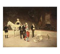 Artery8 Enrique Atalaya Gonzalez Circus Scene C1890 Painting Large Wall Art Poster Print Thick Paper 18X24 Inch