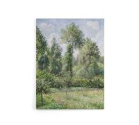 Artery8 Eragny Poplars Landscape Camille Pissarro Canvas Wall Art | Size: W12" x H16" Artery8 Multicolor W12" x H16"
