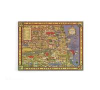 Artery8 Erickson 1931 Map of Chicago Gangland Canvas Wall Art Print | Size: W12" x H16" Artery8 Multicolor W12" x H16"