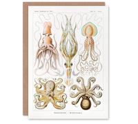 Artery8 Ernst Haeckel Art Card Squid and Octopus Vintage Illustrations