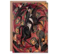 Artery8 Ernst Ludwig Kirchner Art Card Circus Rider Castanets Dancers in Red Artery8 Red