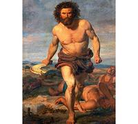 Artery8 Espalter Samson Biblical Painting Large Wall Art Poster Print Thick Paper 18X24 Inch
