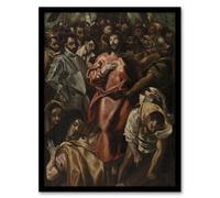 Artery8 Espolio The Disrobing of Jesus Christ El Greco Framed Wall Art Print | Size: W12" x H16" Artery8 Multicolor W12" x H16"