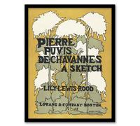 Artery8 Ethel Reed Framed Wall Art Print Pierre Puvis De Chavannes A Sketch - A4 Size