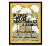 Artery8 Ethel Reed Framed Wall Art Print Pierre Puvis De Chavannes A Sketch in Yellow | Size: A3 Artery8 Yellow A3