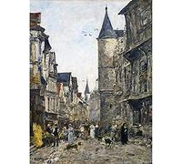 Artery8 Eugene Boudin Rue Saintromain Rouen Painting Unframed Wall Art Print Poster Home Decor Premium