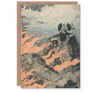 Artery8 Eugene Grasset Art Card Poster for the Valkyrie Opera by Wagner Artery8 Multicolor