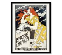 Artery8 Eugene Grasset Encre Marquet Ink Vintage Art Nouveau Ad Framed Wall Art Print A4