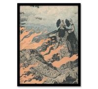 Artery8 Eugene Grasset Poster for the Valkyrie Opera by Wagner Framed Wall Art | Size: A4 Artery8 Multicolor A4