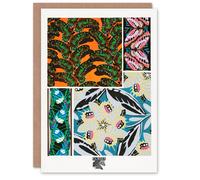 Artery8 Eugene Seguy Art Card Bright Vintage Butterfly Patterns