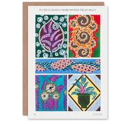 Artery8 Eugene Seguy Art Card Colourful Vintage Floral Designs