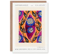 Artery8 Eugene Seguy Art Card Oriental Style Flower Pattern