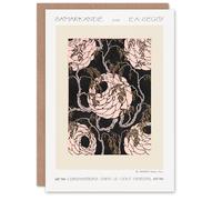 Artery8 Eugene Seguy Art Card Vintage Art Deco Flower Pattern