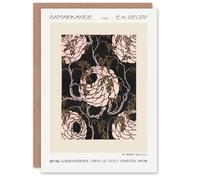 Artery8 Eugene Seguy Art Card Vintage Art Deco Flower Pattern