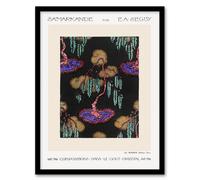 Artery8 Eugene Seguy Framed Wall Art Print Tree Vibrant Pochoir Pattern | Size: A3 Artery8 Multicolor A3