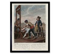 Artery8 Execution Robespierre Guillotine French Revolution Framed Wall Art Print