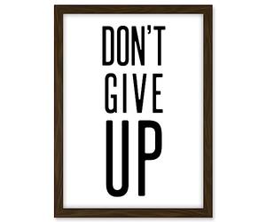 Artery8 Exercise Inspiration Don't Give Up Exercise Work Out Motivation Gym Aesthetic Artwork Framed A3 Wall Art Print