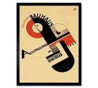 Artery8 Exhibition Bauhaus Weimar Germany Home Decor 12X16" Framed Wall Art Print