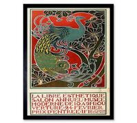 Artery8 Exhibition Cultural Free Annual Belgium Vintage 12x16" Framed Art | Size: W12" x H16" Artery8 Multicolor W12" x H16"