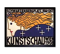 Artery8 Exhibition Cultural Vienna Austria Vintage Retro Framed Wall Art Print | Size: W12" x H16" Artery8 Multicolor W12" x H16"