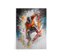 Artery8 Extreme Sports Snowboarding Paint Splat Canvas Wall Art Print | Size: W24" x H32" Artery8 Multicolor W24" x H32"