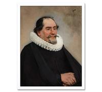 Artery8 Fabritius Portrait Abraham De Potter Silk Merchant Art Print Framed Poster Wall Decor 12x16 inch