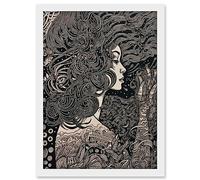 Artery8 Fading Away Concept Art Modern Boho Illustration Artwork Framed A3 Wall Art Print