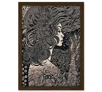 Artery8 Fading Away Concept Art Modern Boho Illustration Artwork Framed A3 Wall Art Print