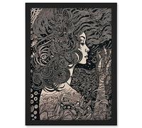 Artery8 Fading Away Concept Art Modern Boho Illustration Artwork Framed A3 Wall Art Print